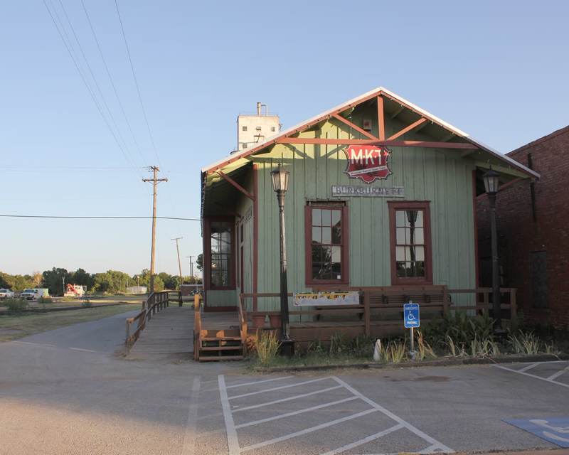 The old MKT Railroad depot in downtown Burkburnett